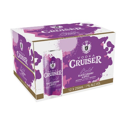Picture of Cruiser Blackcurrant & Apple 7% Cans 12x250ml