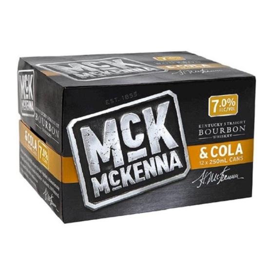 Picture of McKenna & Cola 7% Cans 12x250ml