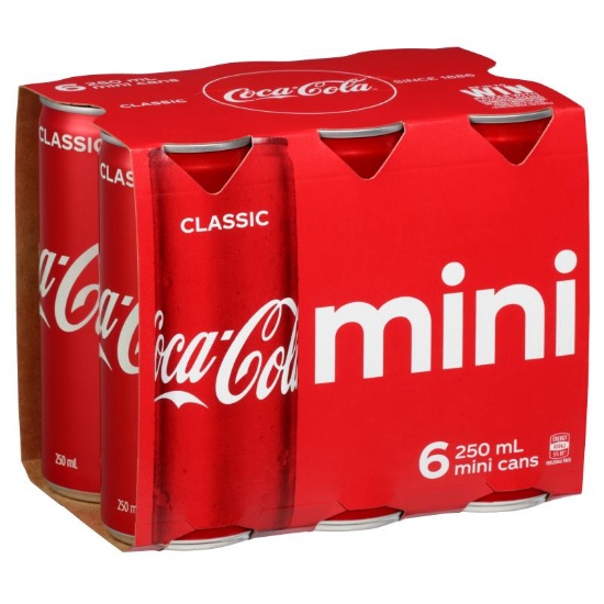 Picture of Coca-Cola Cans 6x250ml