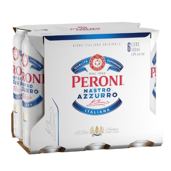 Picture of Peroni Nastro Azzurro Cans 6x500ml