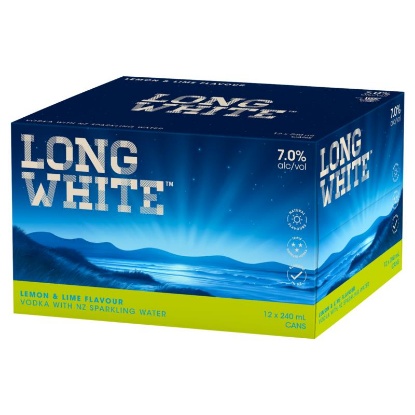 Picture of Long White Lemon & Lime 7% Cans 12x240ml
