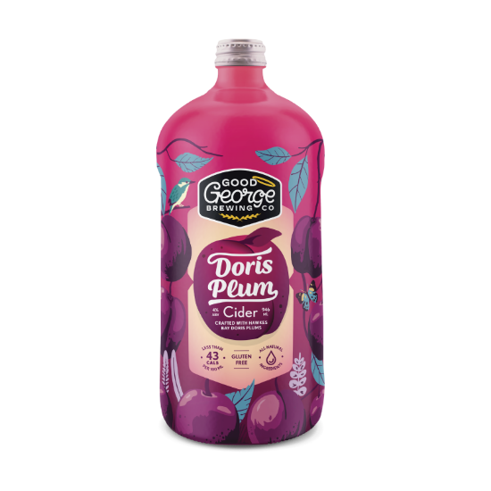 Picture of Good George Doris Plum Cider Bottle 946ml