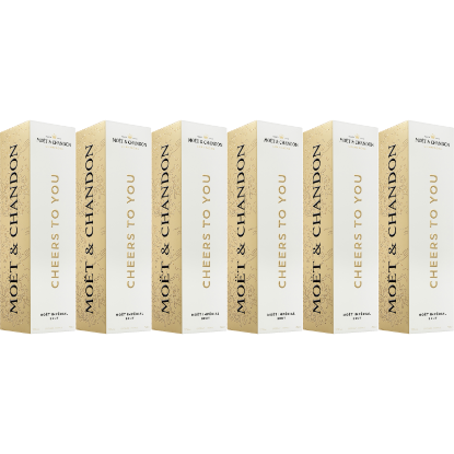 Picture of Moët & Chandon Impérial Brut Champagne Cheers to You Gift Box 6x750ml