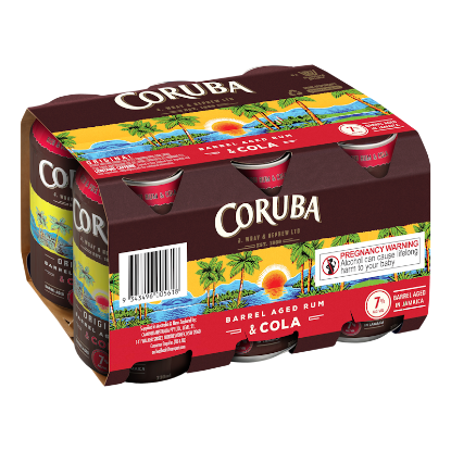 Picture of Coruba Original & Cola 7% Cans 6x330ml