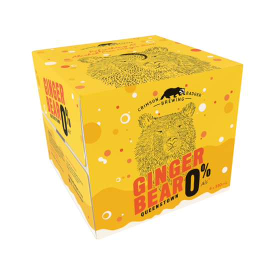 Picture of Crimson Badger Brewing Ginger Bear 0% Cans 4x330ml
