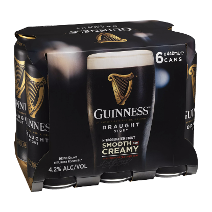 Picture of Guinness Draught Stout Cans 6x440ml