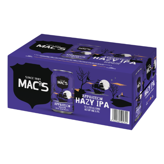 Picture of Mac's Apparition Hazy IPA Cans 12x330ml