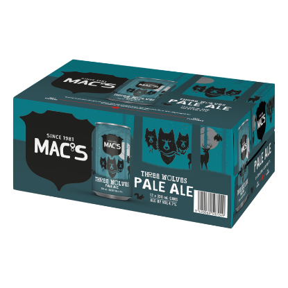Picture of Mac's Three Wolves Pale Ale Cans 12x330ml