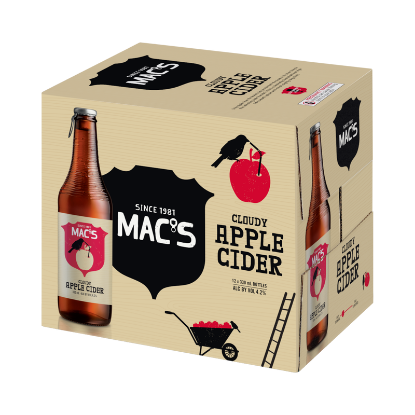 Picture of Mac's Cloudy Apple Cider Bottles 12x330ml