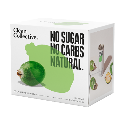 Picture of Clean Collective Feijoa & Apple with Vodka 5% Cans 6x250ml