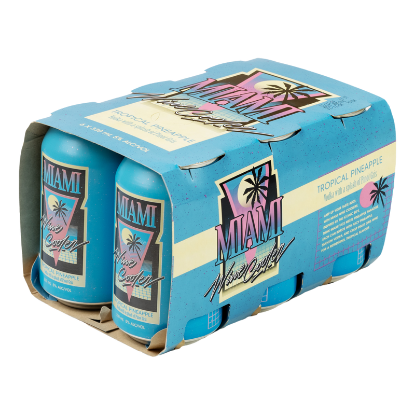 Picture of Miami Wine Cooler Tropical Pineapple 5% Cans 6x330ml