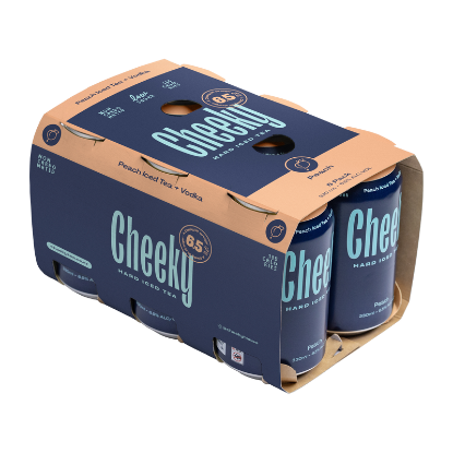 Picture of Cheeky Hard Iced Tea Peach 6.5% Cans 6x330ml