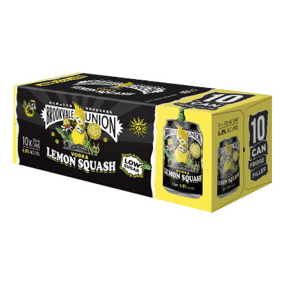 Picture of Brookvale Union Vodka Lemon Squash 6% Cans 10x330ml