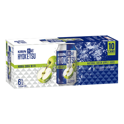 Picture of Kirin Hyoketsu Green Apple Vodka Soda 6% Cans 10x330ml