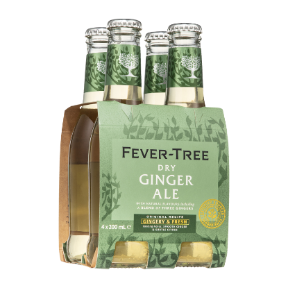 Picture of Fever-Tree Dry Ginger Ale Bottles 4x200ml