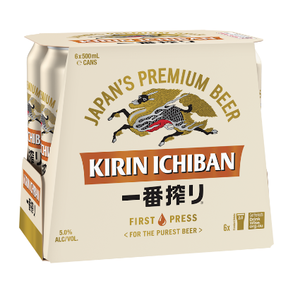 Picture of Kirin Ichiban Shibori Cans 6x500ml
