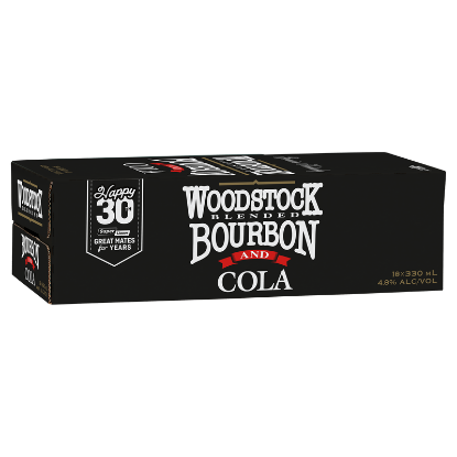 Picture of Woodstock & Cola 4.8% Cans 18x330ml