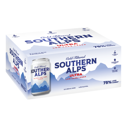 Picture of Southern Alps Ultra Low Carb Lager Cans 12x330ml