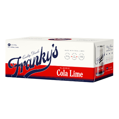 Picture of Franky's Classic Cola Lime 6% Cans 10x330ml
