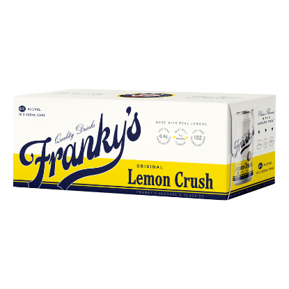 Picture of Franky's Original Lemon Crush 6% Cans 10x330ml