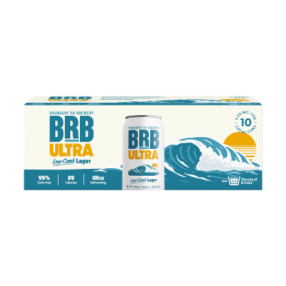 Picture of Boundary Road Brewery Ultra Low Carb Lager Cans 10x330ml