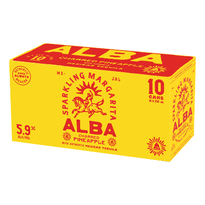 Picture of Alba Sparkling Margarita Charred Pineapple 5.9% Cans 10x250ml