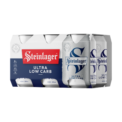 Picture of Steinlager Ultra Low Carb Cans 6x330ml