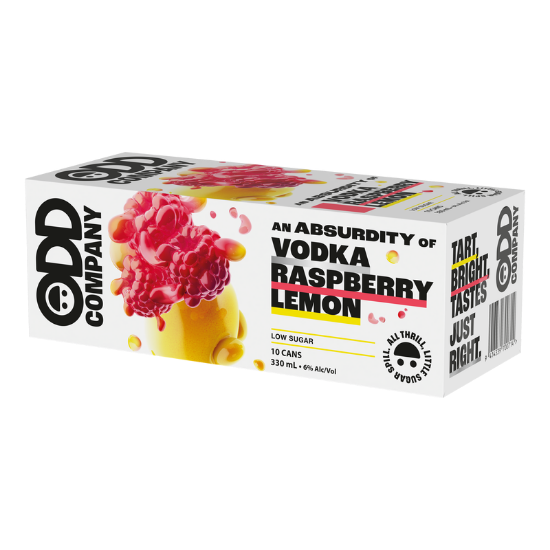 Picture of Odd Company Vodka Raspberry & Lemon 6% Cans 10x330ml