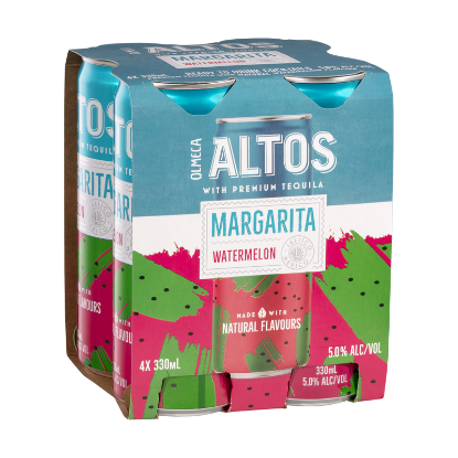 Picture of Olmeca Altos Margarita Watermelon 5% Cans 4x330ml