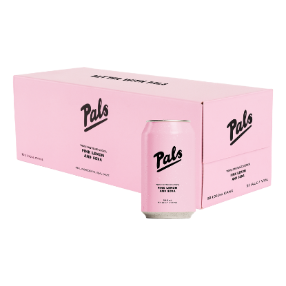 Picture of Pals Vodka, Pink Lemon & Soda 5% Cans 10x330ml