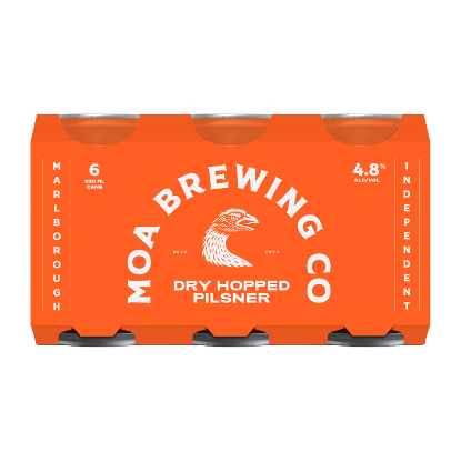Picture of Moa Brewing Co Dry Hopped Pilsner Cans 6x330ml