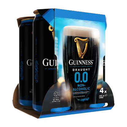 Picture of Guinness Draught 0.0 Non-Alcoholic Cans 4x440ml