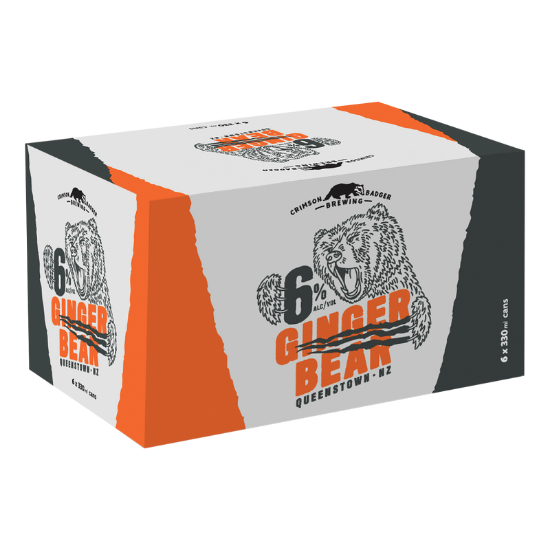 Picture of Crimson Badger Brewing Ginger Bear 6% Cans 6x330ml