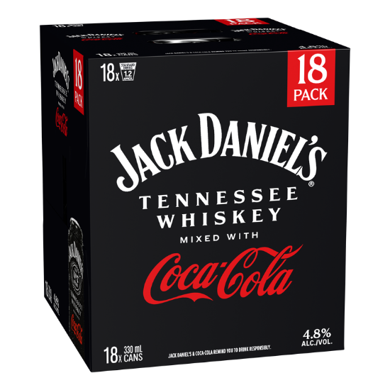 Picture of Jack Daniel's with Coca-Cola 4.8% Cans 18x330ml