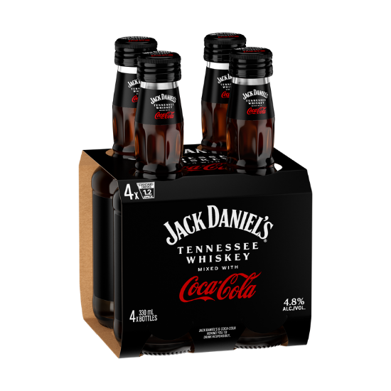 Picture of Jack Daniel's with Coca-Cola 4.8% Bottles 4x330ml