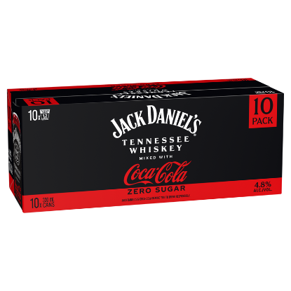 Picture of Jack Daniel's with Coca-Cola Zero Sugar 4.8% Cans 10x330ml