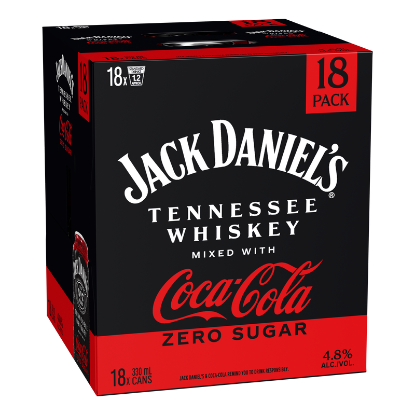 Picture of Jack Daniel's with Coca-Cola Zero Sugar 4.8% Cans 18x330ml