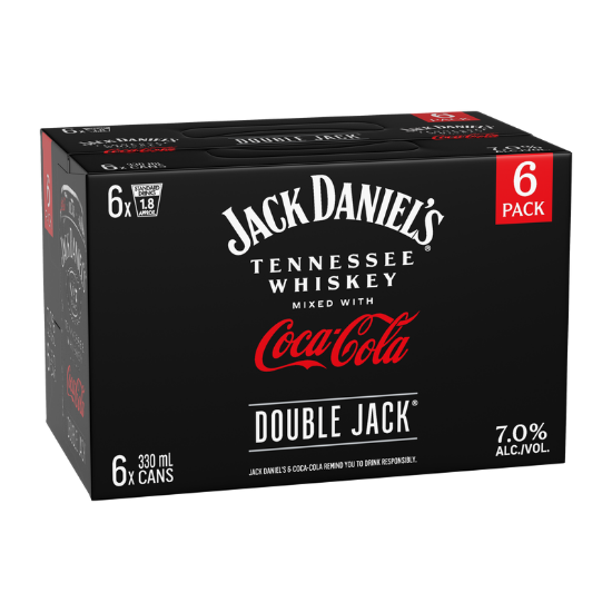 Picture of Jack Daniel's Double Jack with Coca-Cola 7% Cans 6x330ml